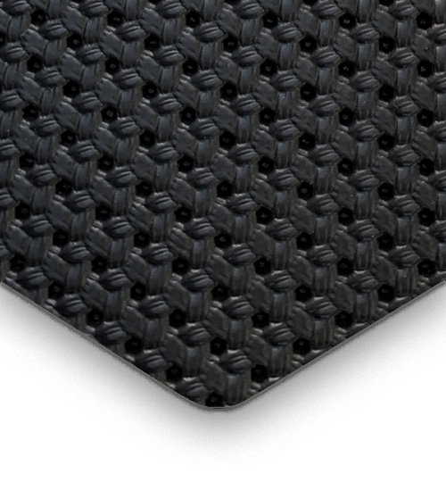 Basket Weave Black Vinyl VSP-813 Vinyl Per M 1.37m Wide