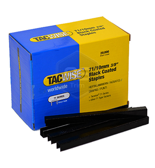 *Black* Tacwise 71 Series 10mm Staples 20,000 Box