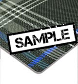 *Sample* VW Golf GTE Tartan Blue SF-927 Seating Fabric